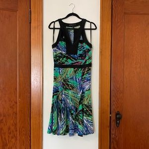 Vibrant a-line cocktail dress